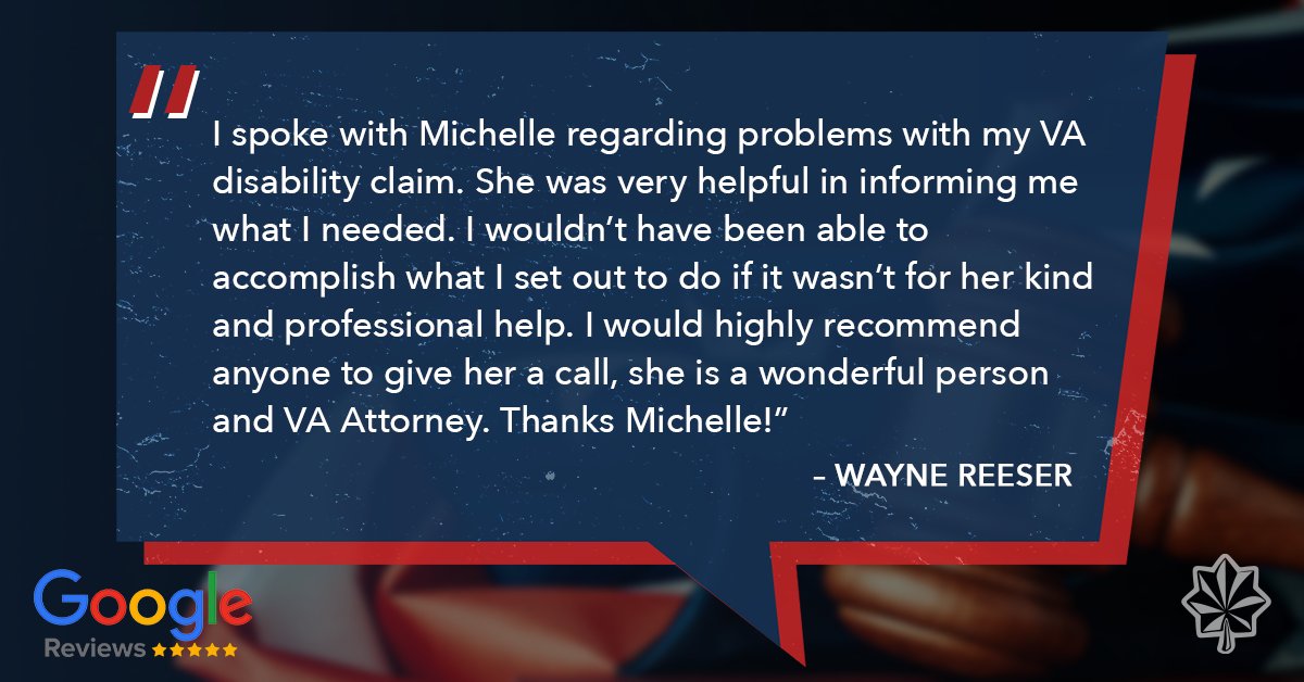 KarlTrumanLaw's tweet photo. Thank you for your fantastic review, Wayne! There are few things that we enjoy doing more than helping veterans obtain the benefits they deserve. #Testimonial #FiveStarReview #CountOnTheColonel https://t.co/XM9b0GInnY