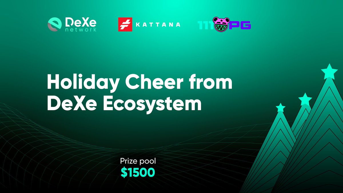 DexeNetwork's tweet photo. ☃️🎅🎁In the true holiday spirit, we prepared some very special gifts. We’ll run a quick little quiz for the communities of all the projects in our ecosystem
@DeXeNetwork @kattanatrade @111PGDAO

Details 👉https://t.co/OfC2wTyGfb https://t.co/J5dJEGCX3G
