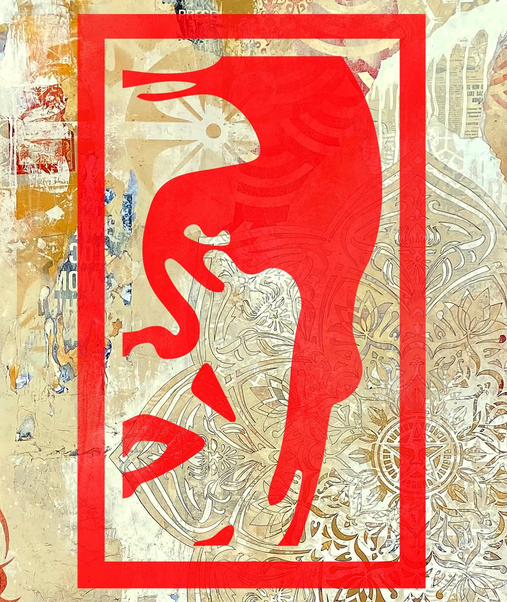 jazznieller's tweet photo. Just picked up three of these nft art pieces from the one and only @OBEYGIANT.  The NFT world is pretty new to me, and i’m still trying to figure out what it all comes down too. But i just had to grab theese. Love the aesthetics. #NFT #nftcollector #nftnoob https://t.co/39SmSSkUUG