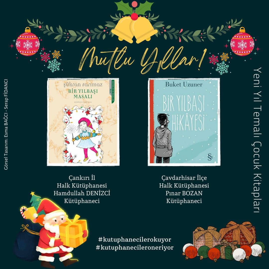 📍Kütüphaneciler bu hafta yeni yıl temalı Çocuk Kitapları okuyor ve öneriyor. 
Keyifli okumalar dileriz.  ⛄❄️🌲

#kutuphanecilerokuyor 📚
#kutuphanecileroneriyor