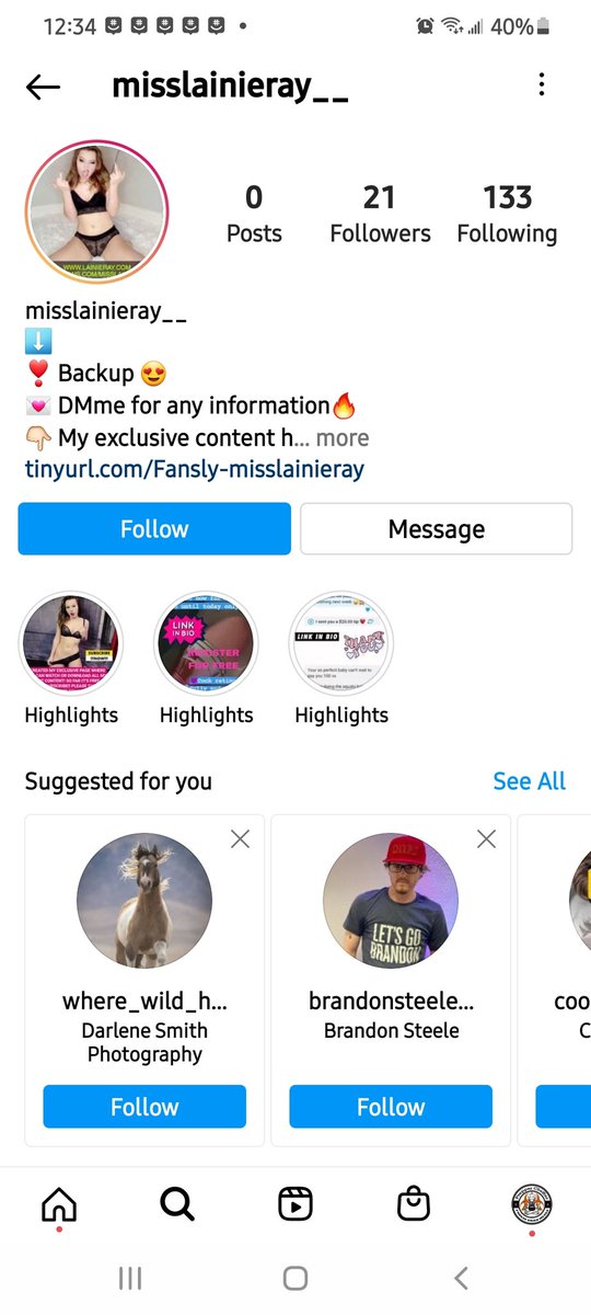 misslainieray's tweet photo. This is a FAKE PROFILE. This is NOT ME! DO NOT FOLLOW this profile or talk to it thinking it is me! Please search it up and report the account to Instagram and Fans as being a fake profile of someone you know so it gets shut down! Thank you. ::kisses:: https://t.co/tWIQu3TSgv