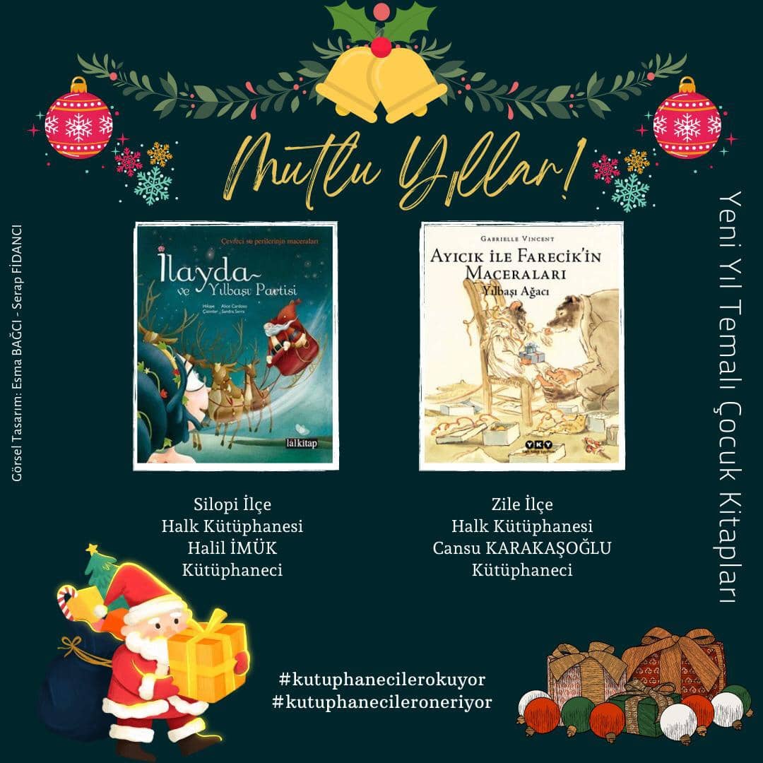 📍Kütüphaneciler bu hafta yeni yıl temalı Çocuk Kitapları okuyor ve öneriyor. 
Keyifli okumalar dileriz.  ⛄❄️🌲

#kutuphanecilerokuyor 📚
#kutuphanecileroneriyor