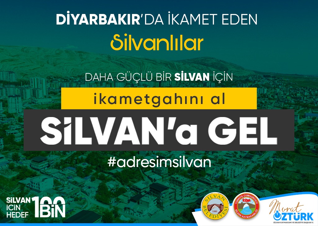 SilvanKaymakam's tweet photo. "DAHA GÜÇLÜ BİR SİLVAN İÇİN"
ikametgahını al Silvan'a gel
#adresimsilvan
#Silvan için #Hedef100Bin https://t.co/BQmM12Qs87