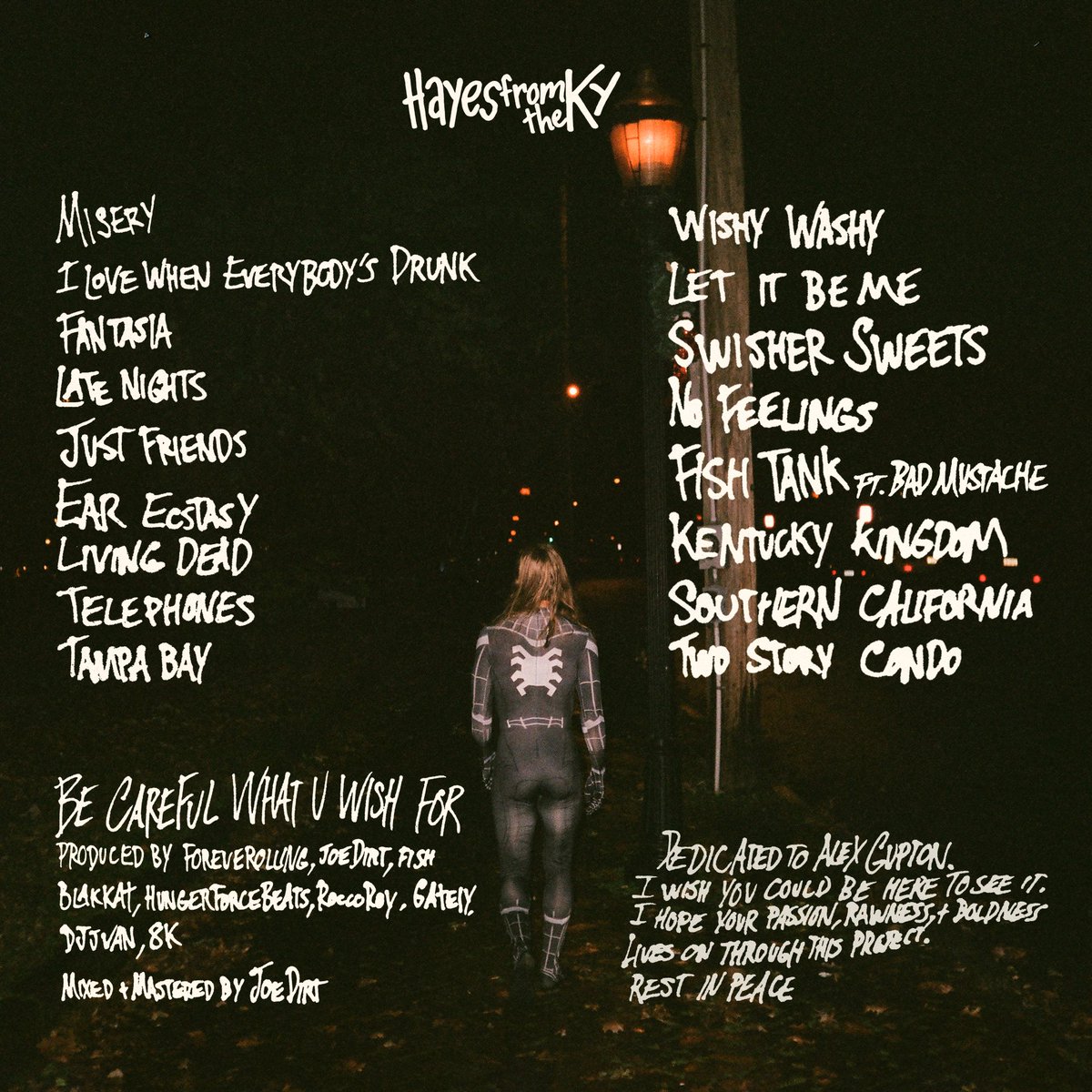 HayesFromTheKy's tweet photo. Be Careful What U Wish For. 

17 tracks. 

Streaming now. 

https://t.co/3W9Hm6vOEo https://t.co/Z8ObmHogYT