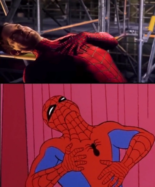DanielGFernnde2's tweet photo. #Spiderman #NoWayHome un tributo a todos los memes de #Spidy 🤣. #MakeTASM3 https://t.co/wFyGFAdD40
