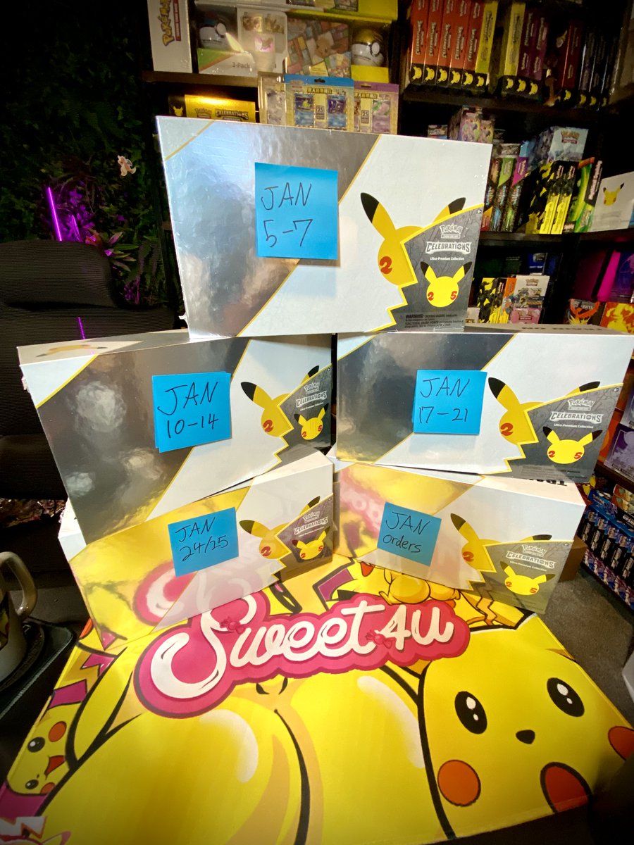 TTVSweet4U's tweet photo. 💕FIVE UPCS WILL BE GIVEN AWAY IN JANUARY! 💕

EVERY SINGLE WEEKDAY FROM JAN 5TH-25TH WE WILL GIVE AWAY 5 SPOTS ON THE WHEEL.  WHEEL GETS SPUN EVERY FRIDAY!

✅Follow
✅Like+Retweet
✅Tag 3 friends!

Will be drawn LIVE on https://t.co/RzRmXBCVCa NO PURCHASE NECESSARY!

#Pokemon https://t.co/ylTrZ38Dmt