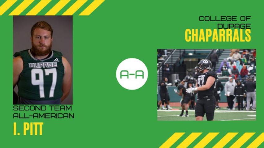 2nd Team ALL AMERICAN

<a href="/i_pitt_17/">Ian Pitt</a> 

6'3 270 LB DL was a great addition to our defense! Ian is a work horse! Everyday he showed up to work with a smile on his face to get better at his craft. We can't wait to watch his career at <a href="/SamfordFootball/">Samford Football</a> ! Congrats!