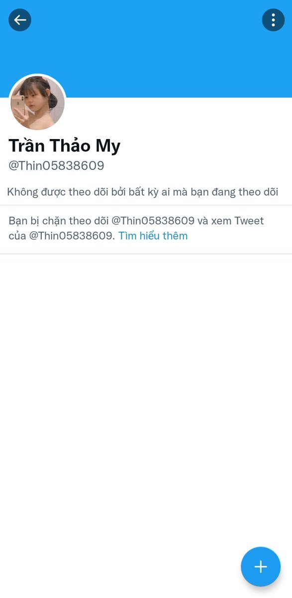 Myedayyy's tweet photo. Õmg bé nó chặn mình:< https://t.co/VBjPJa6byy