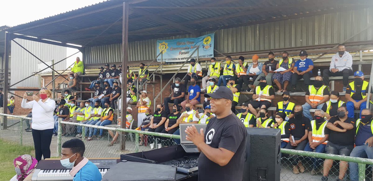 AlbertFritz_'s tweet photo. Today, some of my colleagues and I joined the Elsies River NHW at Avondale Sports Field for a Safety Awareness and Awards Ceremony. #WCSafety https://t.co/Zo36FsiRgY