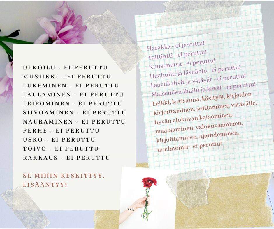 <a href="/hemppah/">Hermanni Hyytiälä</a> <a href="/minnatuo/">Minna Tuominen</a> Kiva, että tuo kuva &amp; ajatus kiertää edelleen. On niin paljon kiitollisuudenaiheita! Jossain kohtaa lisäsin kuvaan muutaman uuden aiheen, yleisön pyynnöstä  :-)  #eiperuttu