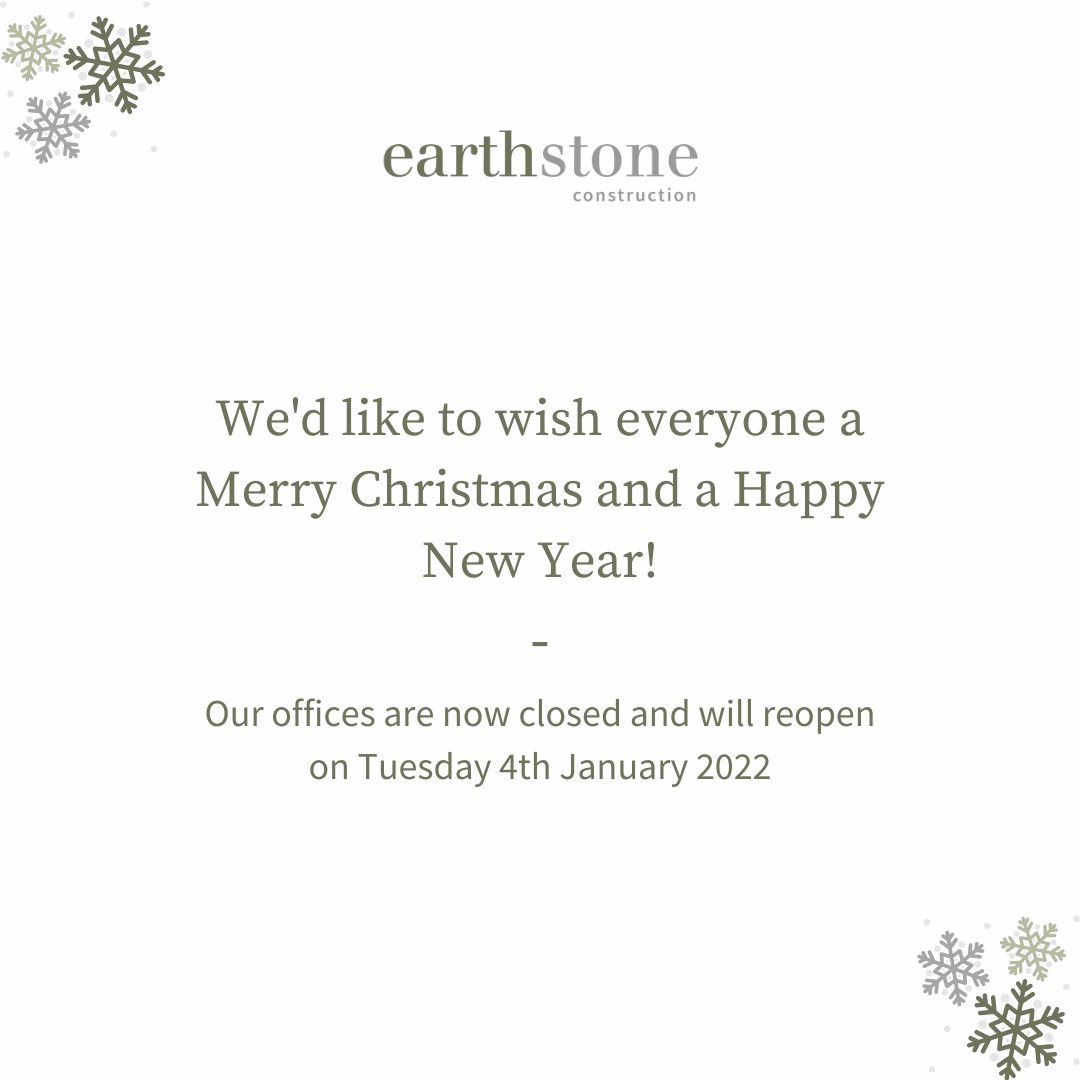Merry Christmas and a Happy New Year from the Earthstone team. 🎄🎅

We hope everyone has a well earned break after the year we've all had. 

Here's to 2022, we'll be back in the office/on site from Tuesday 4th January.
