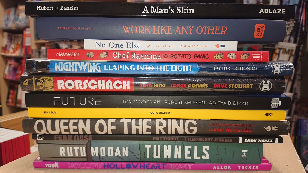 OKComics's tweet photo. My personal favourite books of the year. Ask me again tomorrow and it could be a completely different list.
@PaulAllor @paul_tucker @fantagraphics @bensears #ablazebooks @VirginiaReeves https://t.co/DzaxwFFUhn