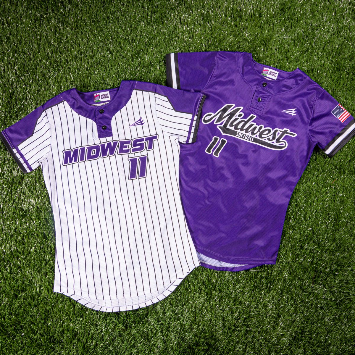 CustomSoftball's tweet photo. For a classic look, Missouri’s Midwest Softball chose these custom Pinstripe and Traditional designs for their #Triton jerseys. Find your style and request your free designs today. https://t.co/sQjmcuOP6T
#teamtriton #customsoftballjerseys #softballjerseys #softballuniforms https://t.co/MjTj0vvE8y