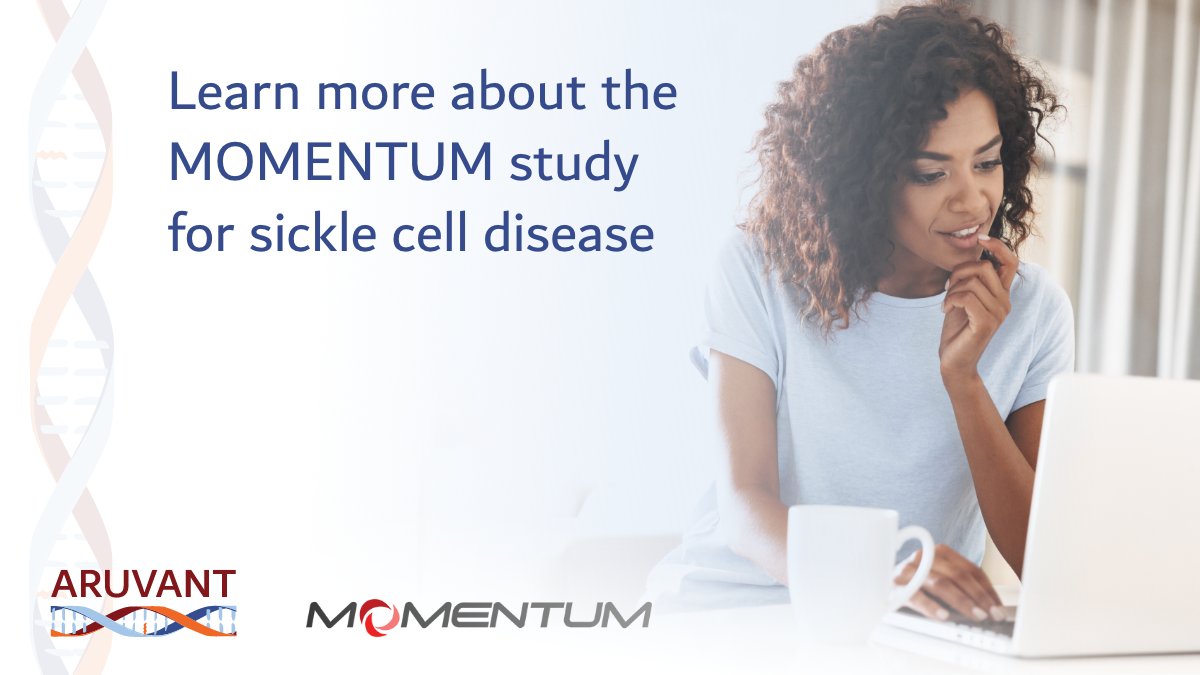 AruvantSciences's tweet photo. Are you looking for possible treatment options for sickle cell disease? Learn more about our clinical trial at https://t.co/LMSHq75pye.
#clinicalresearch #sicklecell #rarediseases #aruvant #clinicaltrials https://t.co/hKIbNcXPJS