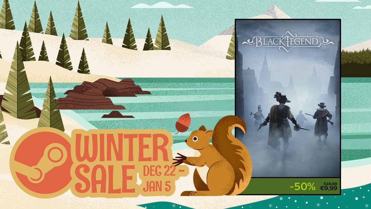 Greetings Mercenaries! Delve into the grim secrets of powerful alchemy in Black Legend. Get it 50% off during the <a href="/Steam/">Steam</a> Winter Sale: s.team/a/1094730

#indiegames #games #wintersale