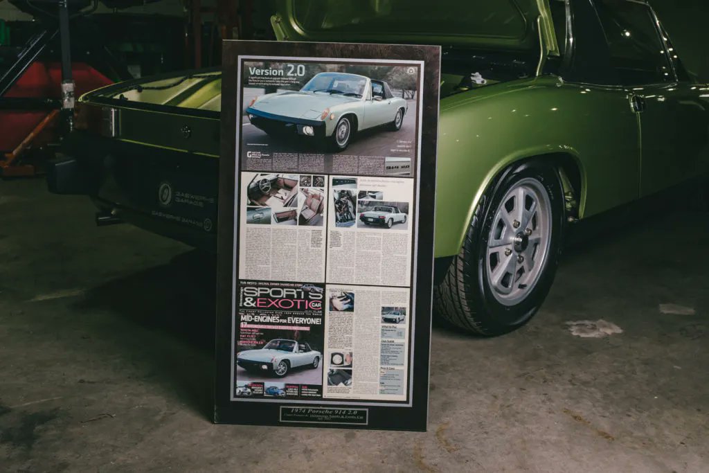 This 1974 #Porsche 914 2.0 Roadster is one you're not gonna wanna miss. It is finished in it's original and rare color of Delphi Green Metallic over a Brown leatherette interior and it is believed to have only 13k original miles. #PorscheMarketplace ▶️ porschemarketplace.net/vehicles/1974-…