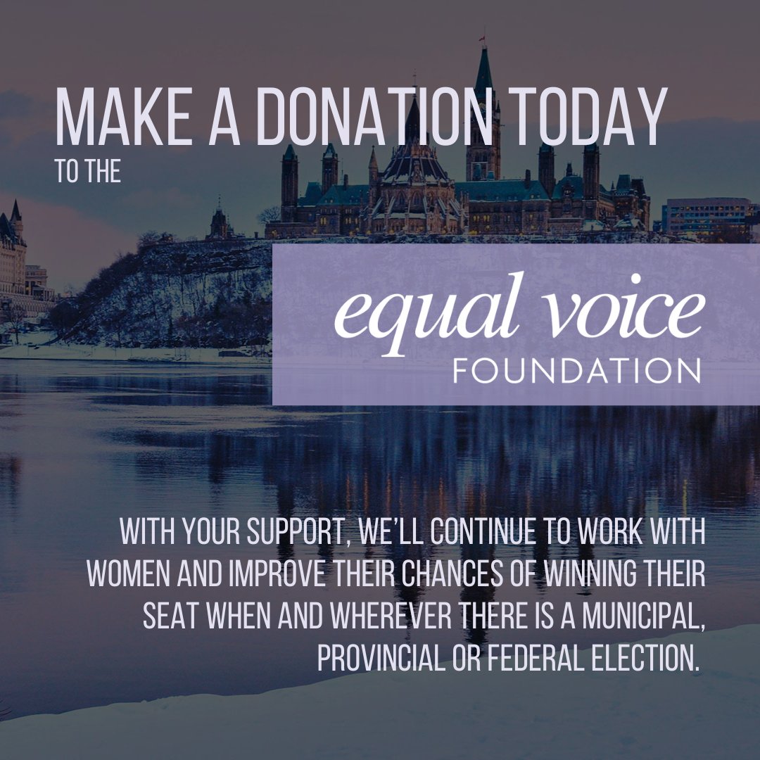 If you're interested in learning more about the Equal Voice Foundation, our work and our mission, visit our website to support!

Read Eleni Bakopanos' letter today!
equalvoicefoundation.ca/letter_from_el…