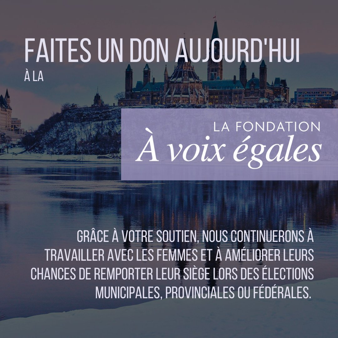 Si vous souhaitez en savoir plus sur la Fondation À Voix Égales, notre travail et notre mission, visitez notre site Web pour apporter votre soutien !

Lisez la lettre d'Eleni Bakopanos aujourd'hui!
fve2021-equalvoice.nationbuilder.com/lettre_d_eleni