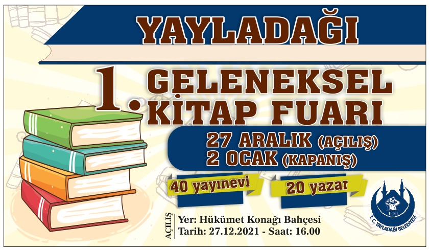 MehmetYalcintr's tweet photo. 1. Geleneksel Kitap Fuarı'mız tüm kitap severler için ilçemizde kurulacaktır.
Hükümet Konağı Bahçesinde 27 Aralık Pazartesi Günü Okur ve Yazarların buluşacağı  Kitap Fuarına tüm hemşerilerimizi bekleriz. https://t.co/PexiF5HQot