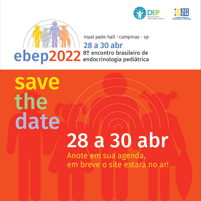 endocrinologia's tweet photo. Ano chegando ao fim e é hora de começar a planejar 2022. Será um período de eventos importantes, e presenciais, como o Encontro Brasileiro de Endocrinologia Pediátrica em abril, em Campinas (SP). #ebep2022 #savethedate https://t.co/gUhCxmeWkz