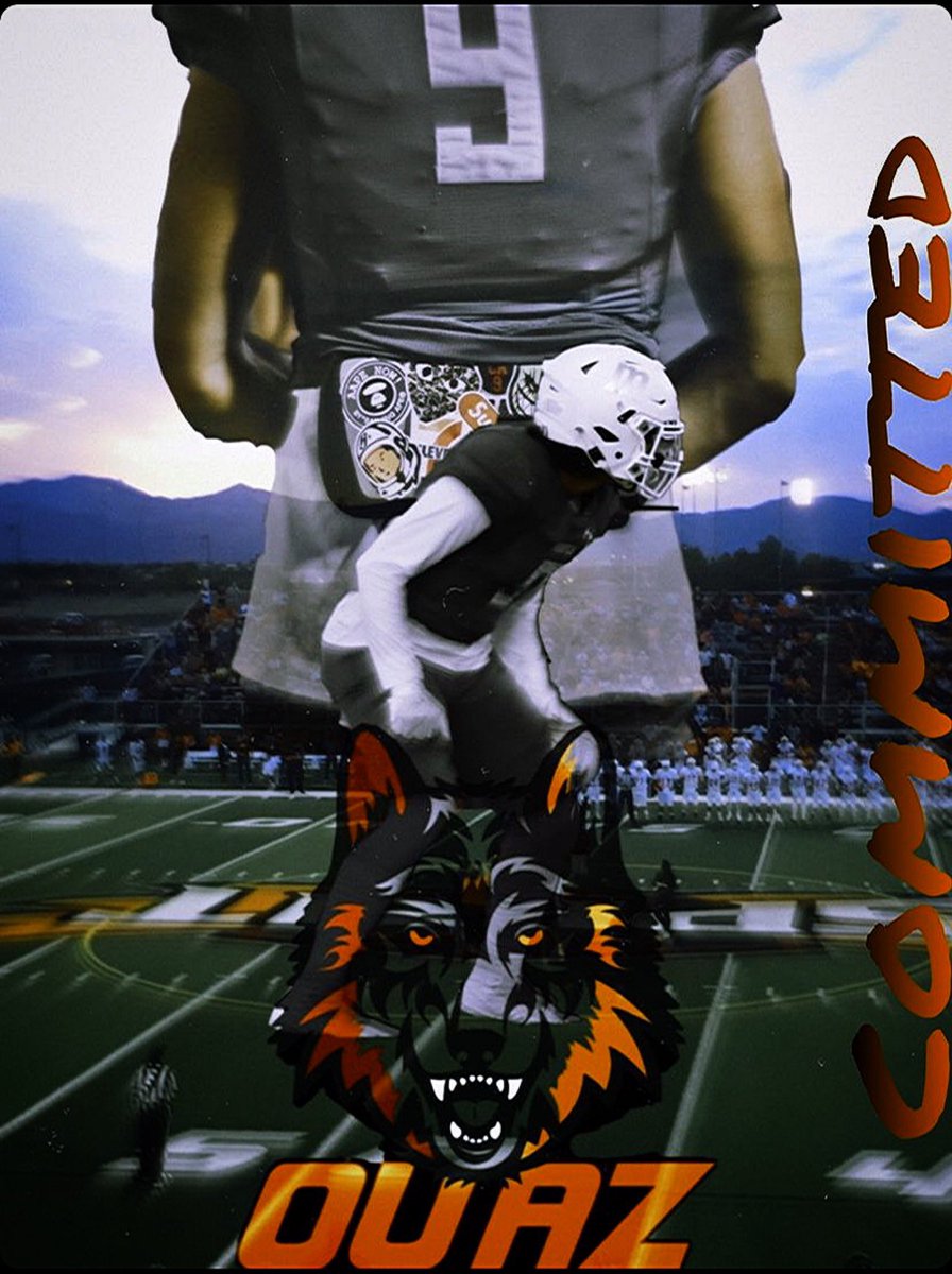 First I would like to give thanks to everyone that has pushed me to be where I am today, most of all the man above🙏🏾 With that being said I’m announcing my Commitment Too ⚫️Ottawa University Arizona🐺🟠
Thanks For This Opportunity! <a href="/OUAZFootball/">OUAZ Football</a> let’s get to work🗣