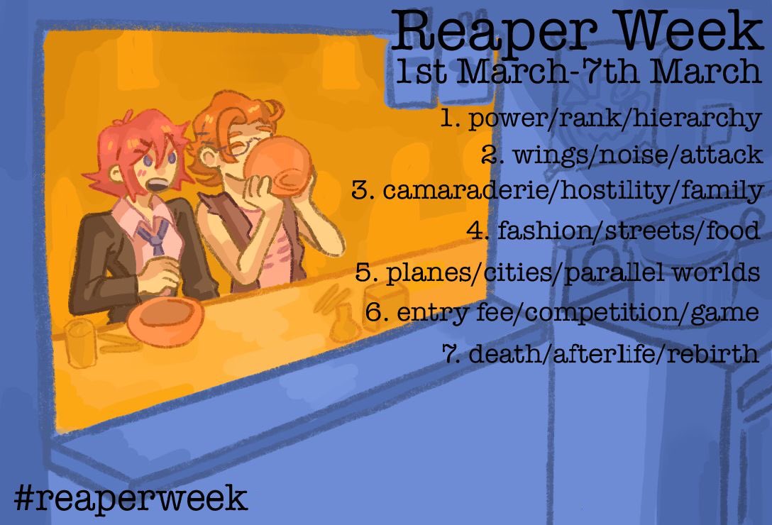 Introducing reaper week! A week dedicated to any and all reaper characters from The World Ends With You series. #TWEWY