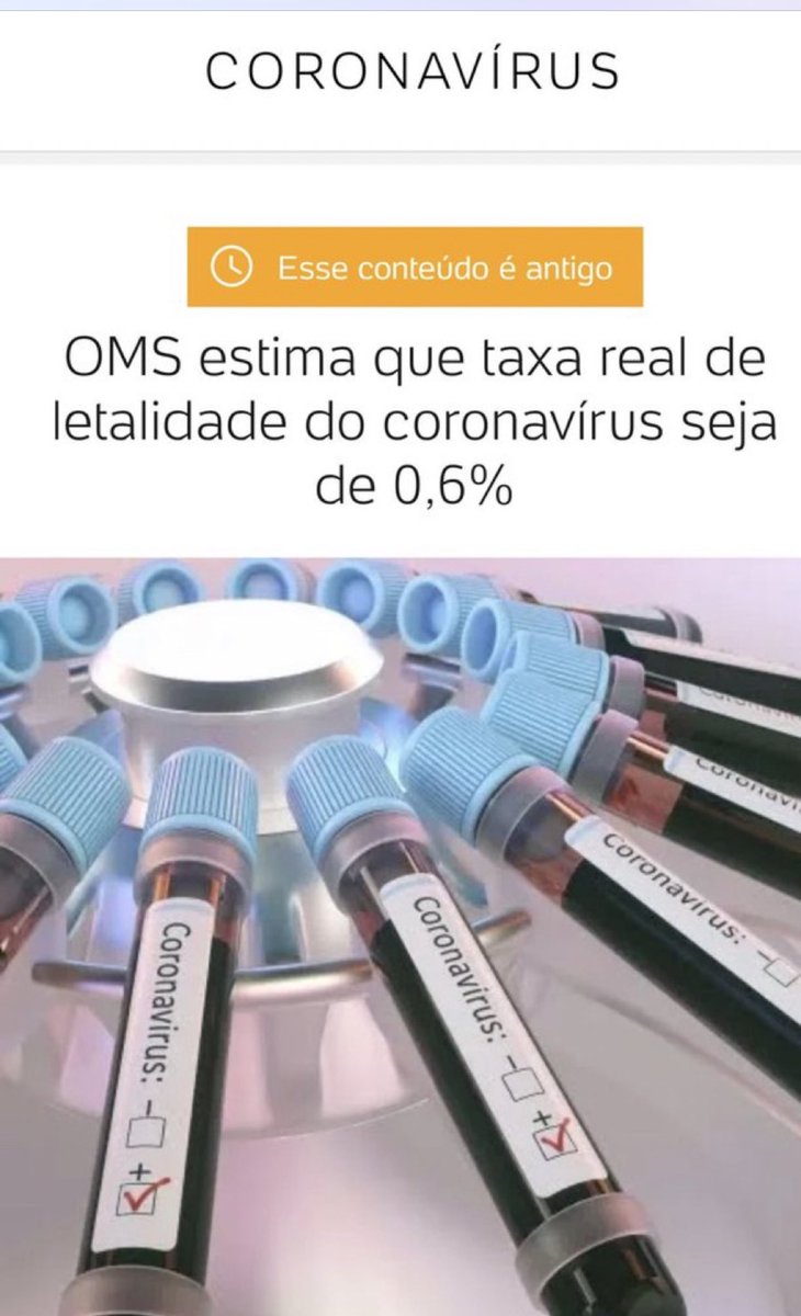 Sério? <a href="/danielsoranz/">Daniel Soranz</a>,o Rio é a terceira cidade do mundo c maior número d infectados,e altíssima mortalidade(5.200/mi).A maior parte na sua gestão.Então a imunidade, pelo contágio,foi gigantesca.Pelo cálculo de letalidade da OMS o Rio já teria mais d 85% de imunizados naturalmente