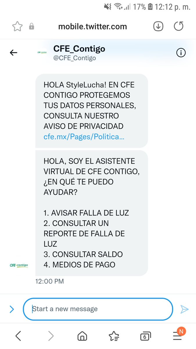 StyleLucha's tweet photo. @CFE_Contigo me contesta tu robot y de ahí no paso, porque la consulta que quiero hacer no está en tu menú. https://t.co/reUULaKpRm
