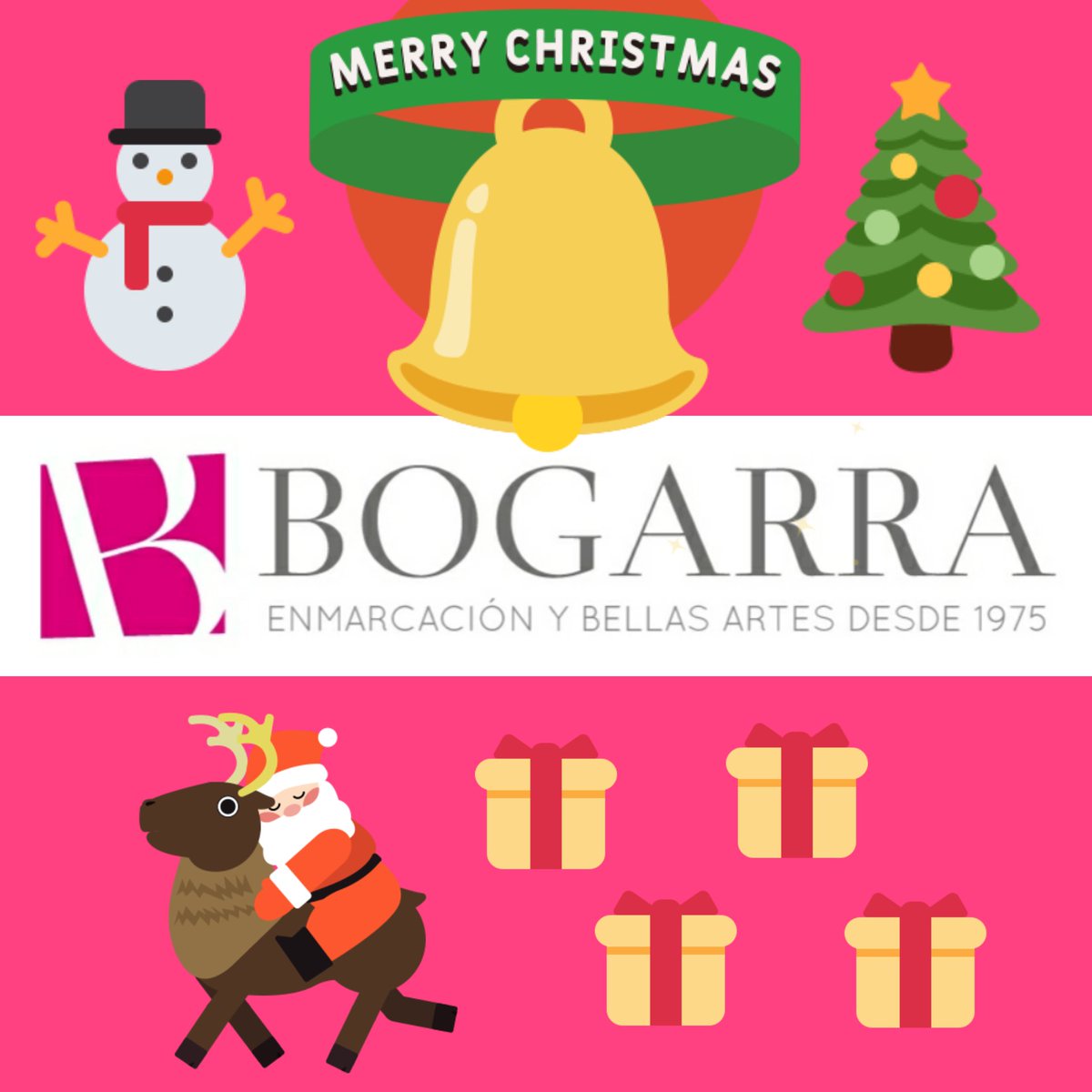 bogarramallorca's tweet photo. Bones festes! 
🎄🎅☃️
@bogarramallorca 
@artbogarra 
@enmarcacion 
@sonsardina 
@santamaria https://t.co/WUiaWcTt6j