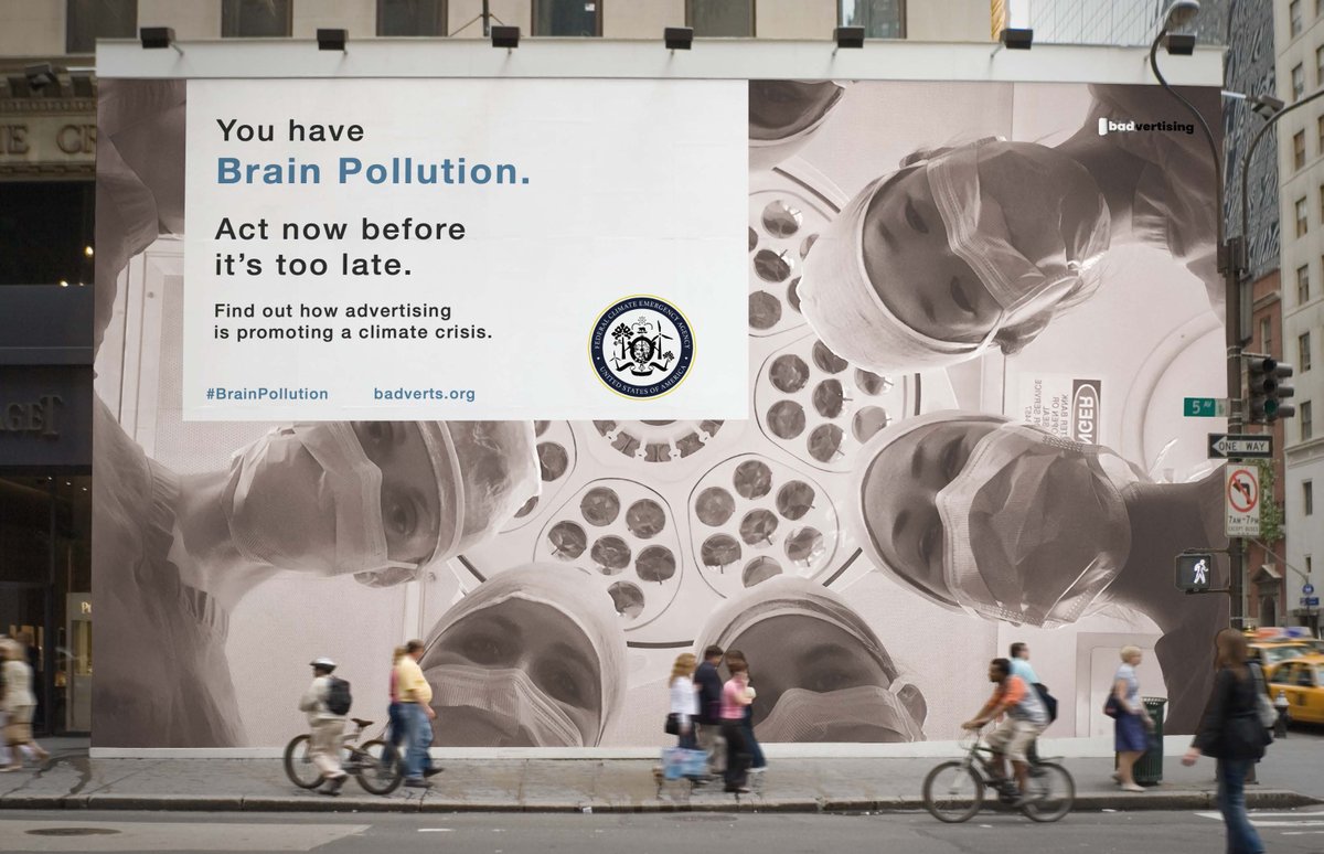 badvertising11's tweet photo. Public health warnings against #brainpollution were spotted in various cities across Europe and the US 👀 https://t.co/sieZq4lW3Z