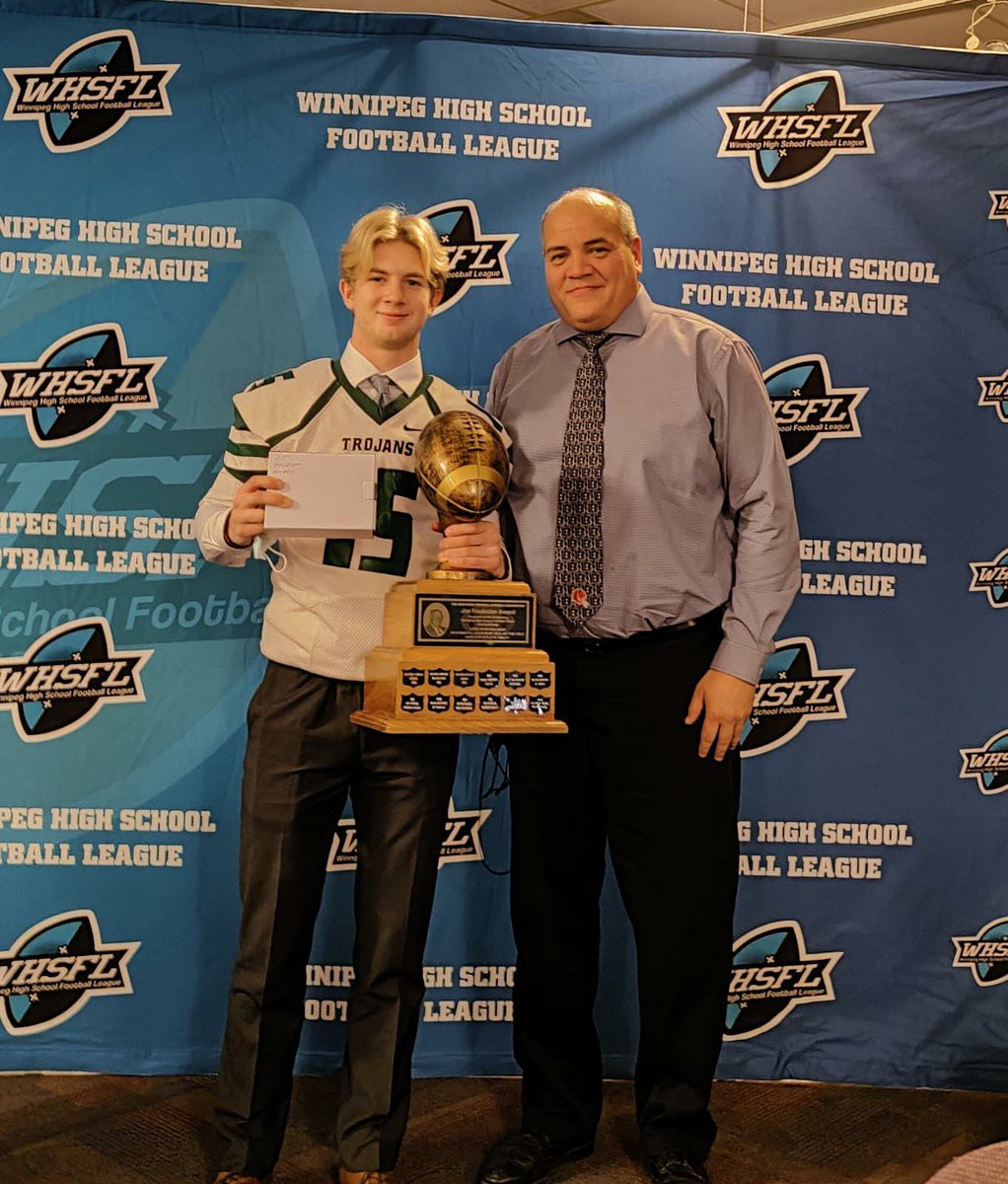 I want to give a big thanks to <a href="/The_WHSFL/">The WHSFL</a> for presenting me with the Jim Foubister award for sportsmanship and leadership! <a href="/VMCTrojansFball/">VMC Trojans Football</a> <a href="/RecruitReady/">Recruit Ready</a>