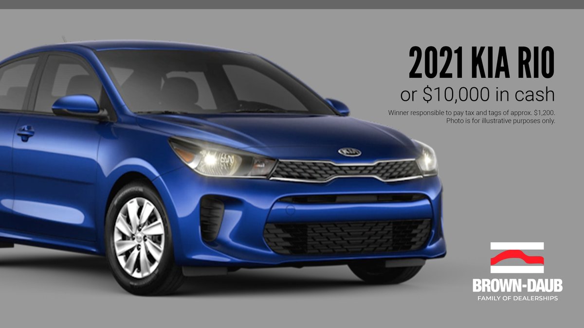 UnitedWayGLV's tweet photo. 🚗💨 Take home a 2021 @BrownDaubKia Rio, courtesy of Brown-Daub Charities... all you have to do is #GiveToWin.
Learn more about this year's #IncentivePrizes including the car, $2,500 in @Wegmans gift cards & a @MartinGuitar: https://t.co/g0llQ7Bjqu 🎉 #LIVEUNITED https://t.co/jBcjtQeXjj