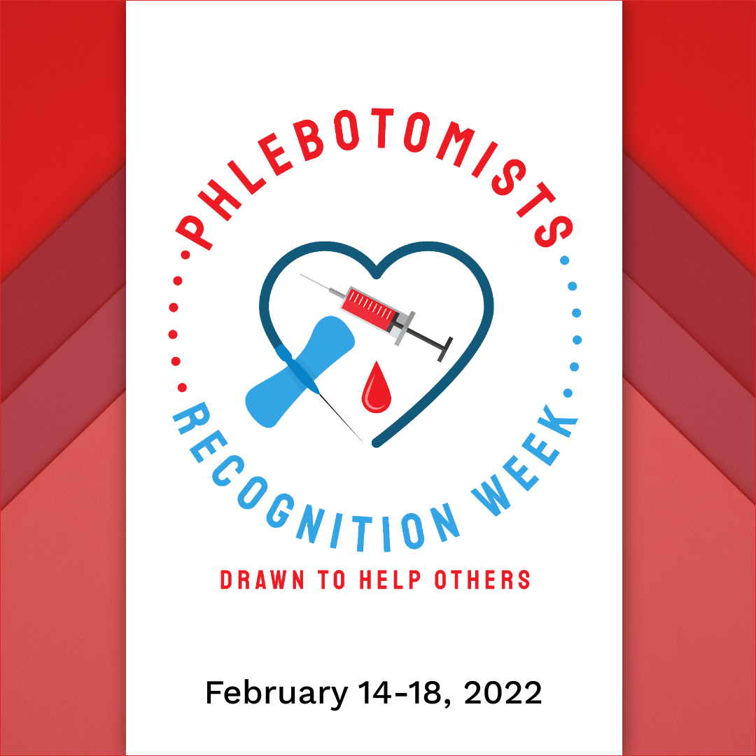americanmedtech's tweet photo. #AMTPhlebotomistsWeek is right around the corner, Feb. 14-18. The week calls attention to the vital contributions RPTs make to healthcare. Honor their contributions with our RPT week promotion guide, posters and fun RPT gear. https://t.co/W4fj3ZzBQY https://t.co/SRT2JS7kpn