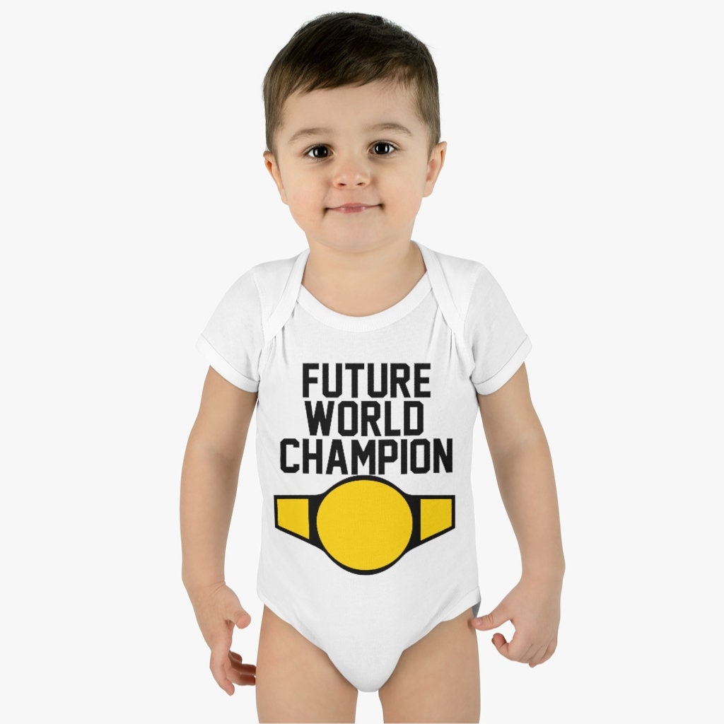 Babyface_pop's tweet photo. Excited to share the latest addition to my #etsy shop: Future World Champion Onesie https://t.co/JT6lkuZqRm #babyfacepop #champion #prowrestling #wwe #AEW https://t.co/jvHEvpA46v