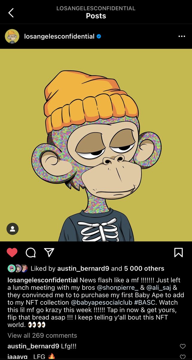 BasedApeSocial's tweet photo. Welcome "The Game" to the Dab Island, Baby Apes! 🏝️ DAB DAB 🌋

https://t.co/SpD2jDMw1J

BLOW UP his IG post &amp; help out others who are asking about NFTs ♥️👇

https://t.co/xIdqAjnML0

#BASC #BabyApeSocialClub https://t.co/tlb2ZbuJlA