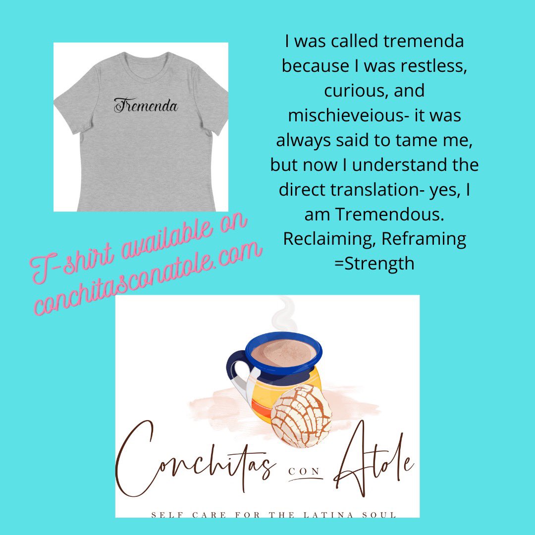 Not all of us were raised in Coco families- doing my best to both honor and reject in order to reframe and heal. And yes, I am still a tremenda. #Latina #Latinx #spanglish #Mexicana #feminista #feminist Visit ConchitasConAtole
