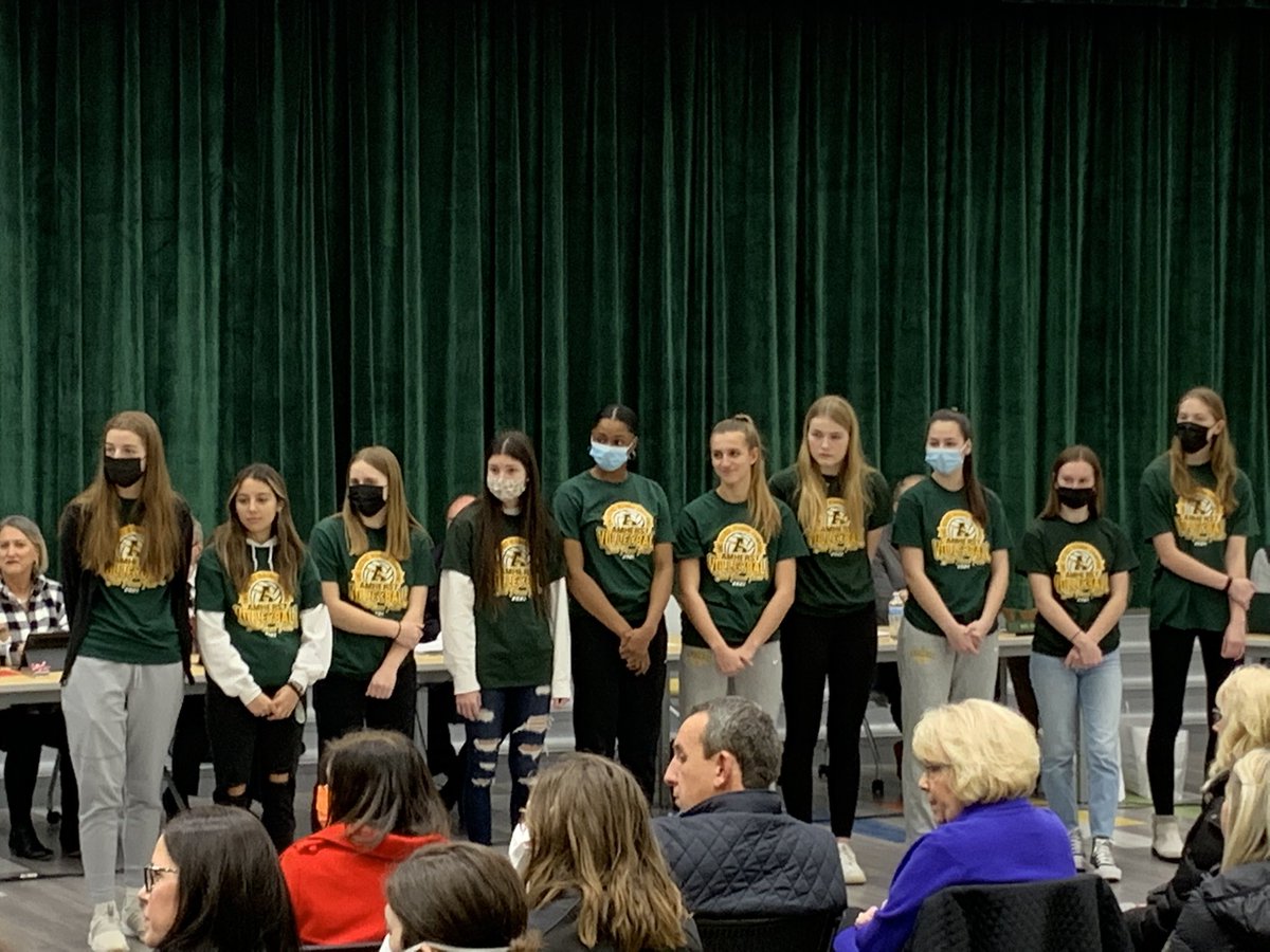 SteelePrincipal's tweet photo. Tonight at the Amherst BOE Mtg, Community Member @ChuckWiniarski &amp; AD Wolf recognized The Amherst Marching Comets &amp; @ladycometsvball tonight with City Proclamations!!
#PhenomenalSeasons 
#GoodNewsReport
#ProudPrincipal 
#CometPride https://t.co/hYBz85VxOc