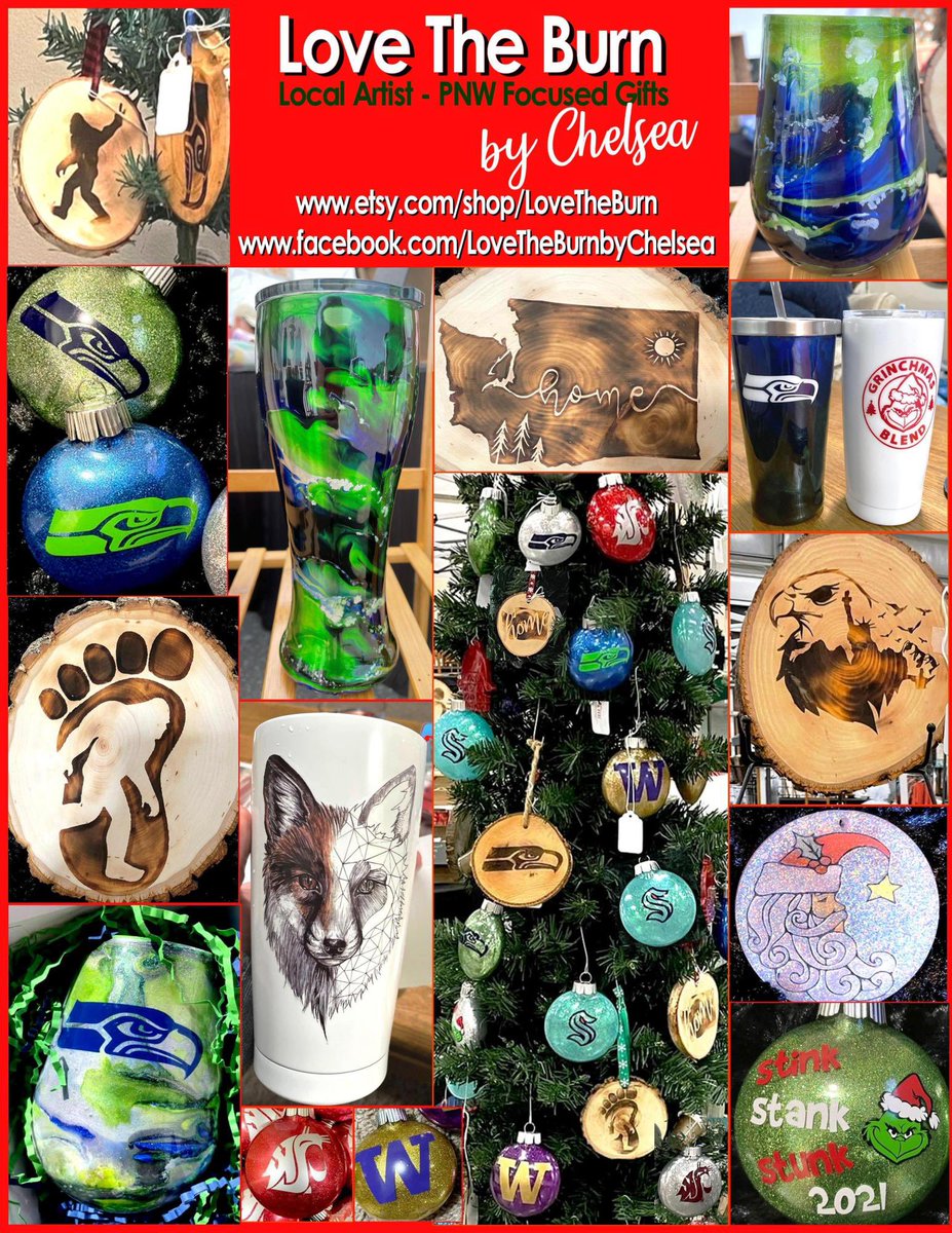 Still Time for Xmas! Love Bothell/MC/Lynnwood/Snohomish? message owner on FB For pick up/Meet up options, pay with venmo. facebook.com/lovetheburnbyc… #Seahawks #Kraken #WineTumblers #lovetheburn
