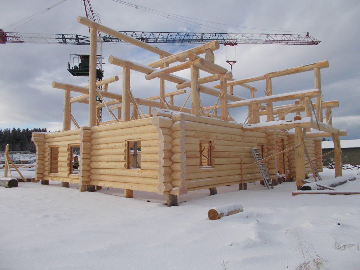 GS_NW's tweet image. Our next log home is ready to be broken down to ship to the site!