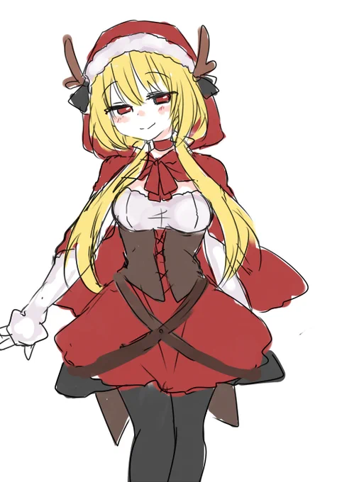 清楚なクリスマストナカイのセリアおねえさんです(嘘) 