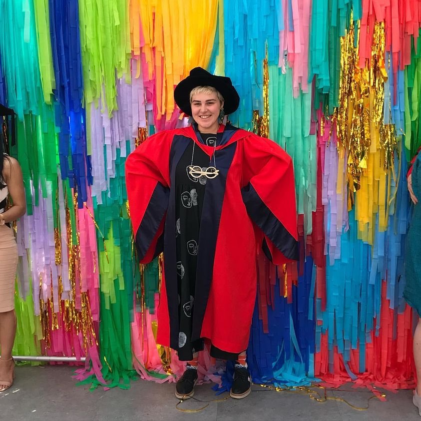 My fabulous post-doc research assistant Amy Pascoe was finally able to attend her PhD graduation ceremony. Well done Amy!