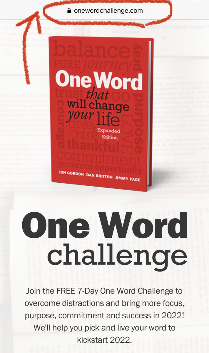 Our FREE 7-Day One Word Challenge kicks off with daily lessons via email on December 27th. If you haven’t signed up, you still can at onewordchallenge.com - One Word will change your year (and your life)!