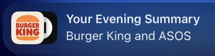 Bazsty's tweet image. The Burger King app on top of the ASOS app combine to make what looks like a Burger King mug 👌 #randomfactoftheday