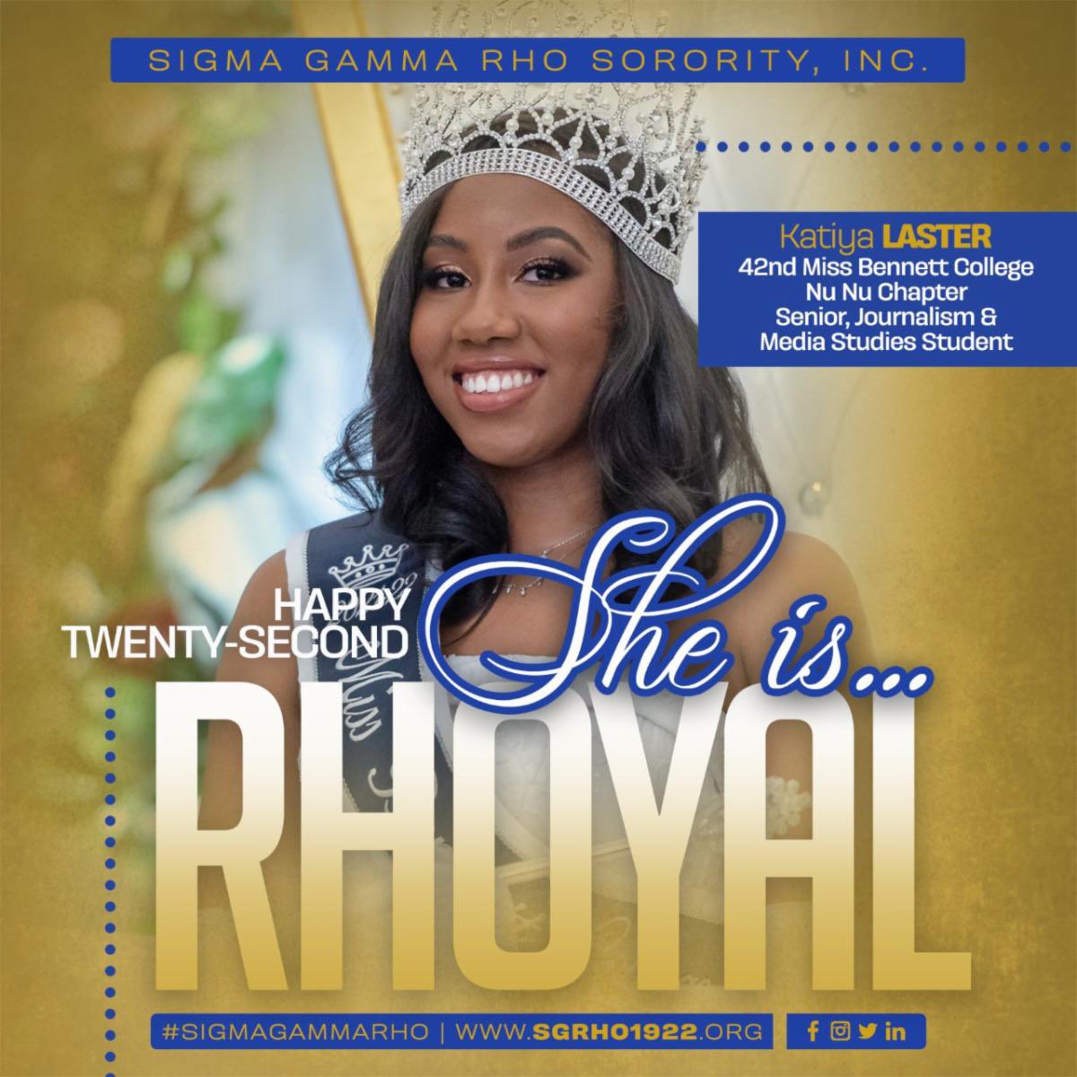 KES1922's tweet photo. She believed she could,
So she did,
She is Rhoyalty! Happy 22nd, Sorors! π₯³ππ
#SigmaGammaRho #SGRho #Greater #RhoadToCentennial #SheIsRhoyal #WeAreKES #SGRhoCentral https://t.co/q5xWKn8Yjm