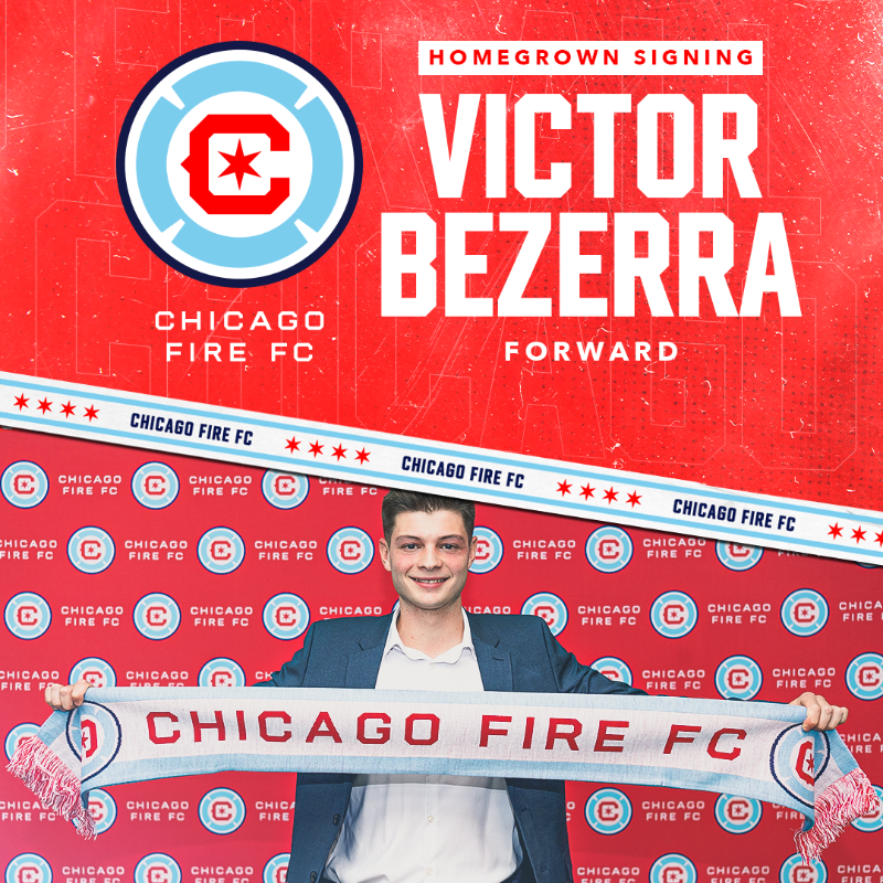 ChicagoFire's tweet photo. Say hello to @vbezerra7. 🔥 #cf97