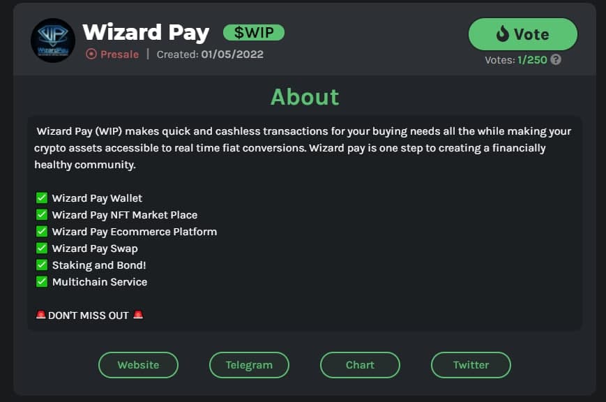 wizardpayment's tweet photo. 📡We are now listed on Watcher Guru!📡

#ido #bscgem #newGem #Presale #PresaleToken #PrivateSale #nft #WIP #BSC #BSCGems https://t.co/ki2MFiZTfK