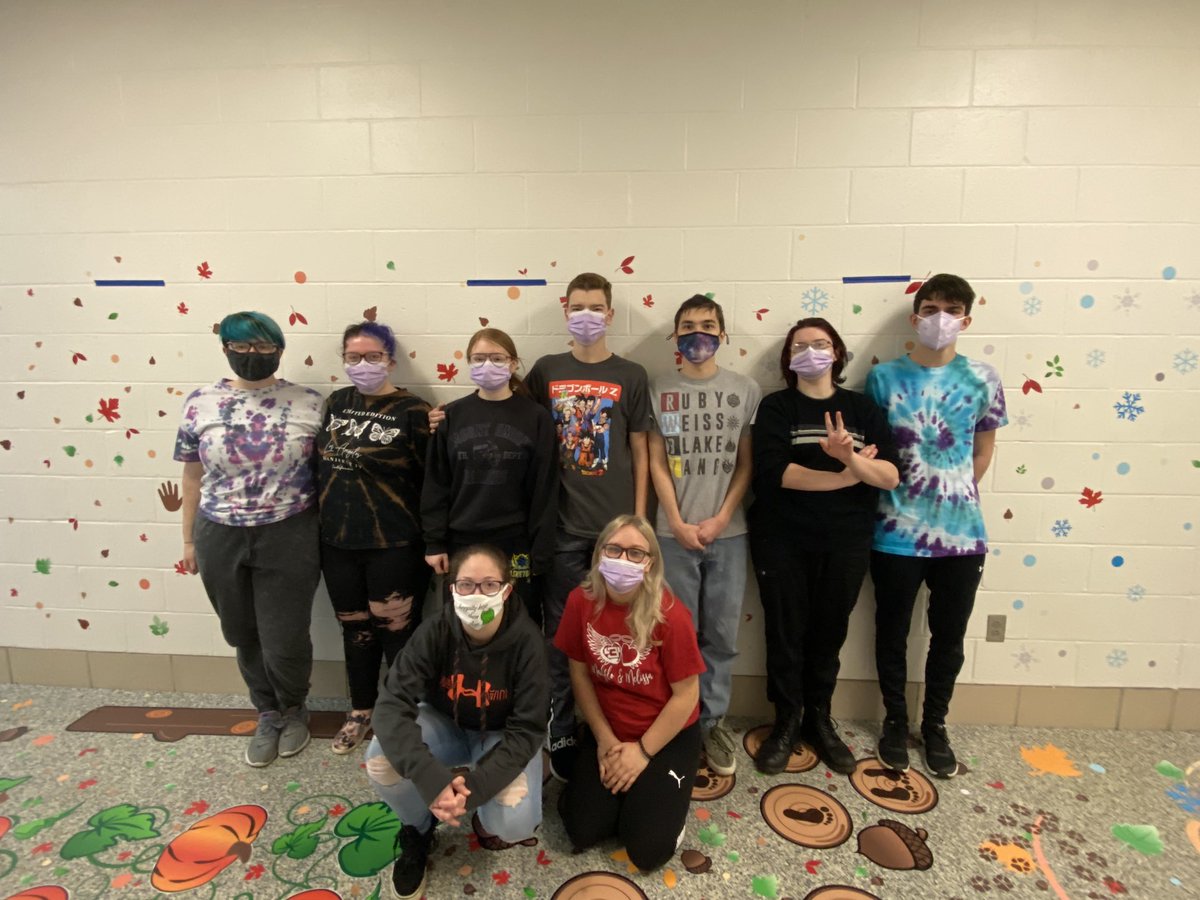 EricaSauer_'s tweet photo. Enjoyed spending the first day of Christmas break with the students from the JDR Graphic Design Program.  The students volunteered to complete a sensory path at Weirton Elementary Pre-K  today!  Awesome design and work!! Thank you! https://t.co/NihhpSOo7g
