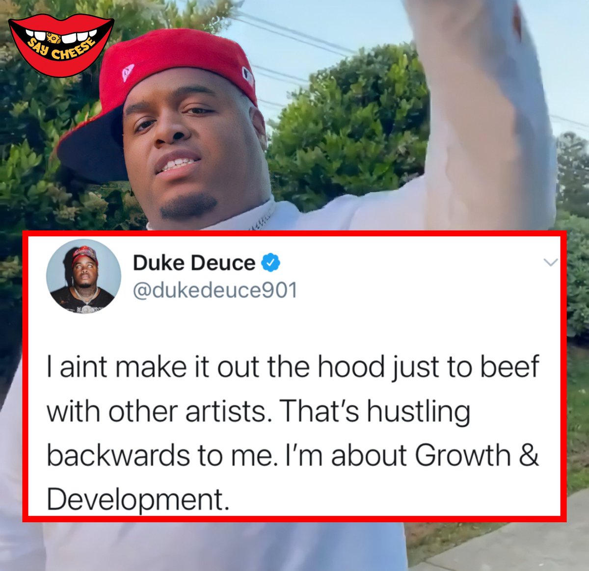 SaycheeseDGTL's tweet image. Duke Deuce speaks: I ain’t make it out the hood just to beef with other artists.