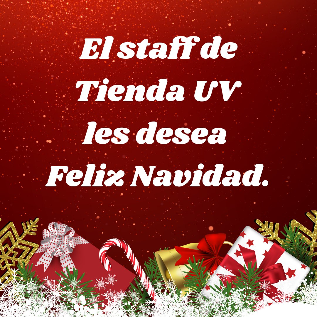 Les deseamos felices fiestas decembrinas y agradecemos su confianza. #empresasuv #UV #Navidad2021