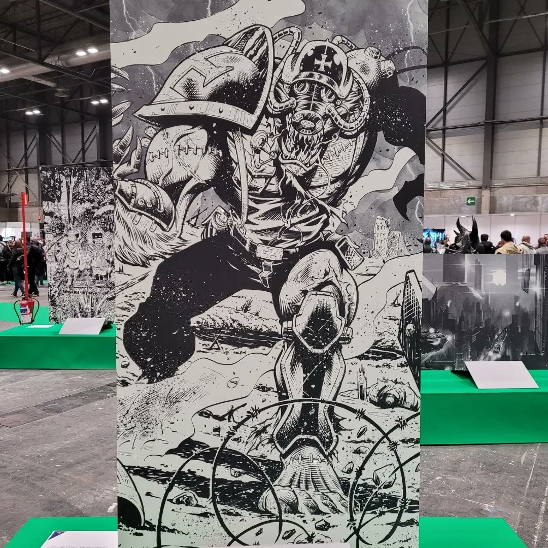 JordiTarragona6's tweet photo. Exposiciรณn en la pasada๐๐ @ComicPopUpMad , con una de las paginas que dibuje para " Red Agent: Beast of Belgium ", para la editorial #zenoscope @Zenescope. @dave_franchi @cecidlcruz #JoeBrusha @JordiTarragona6 #redagent https://t.co/tCWosgNdm3